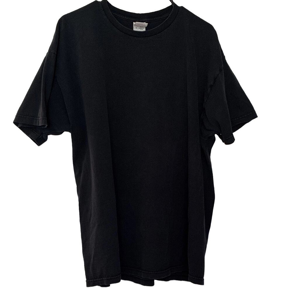 Vtg 2000s Budweiser Flame T Shirt Mens 2XL Black Tribal Logo Graphic Promo Tee
